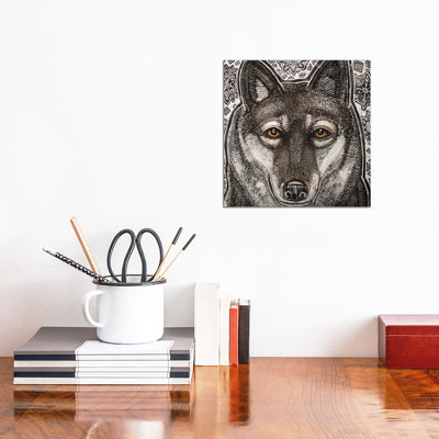 Winter Wolf by Lynnette Shelley - Wrapped Canvas Print