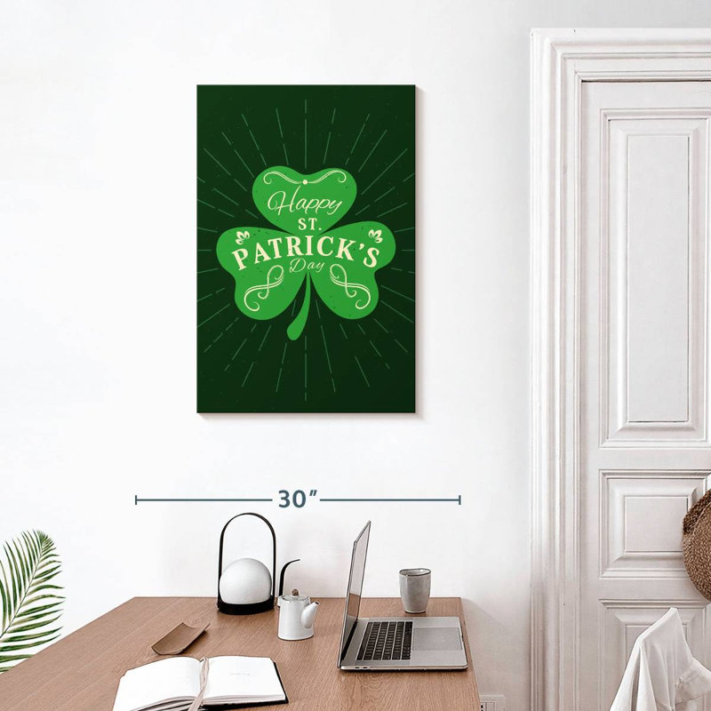 Lelend Happy St. Patrick's Day, 30" H x 20" W
