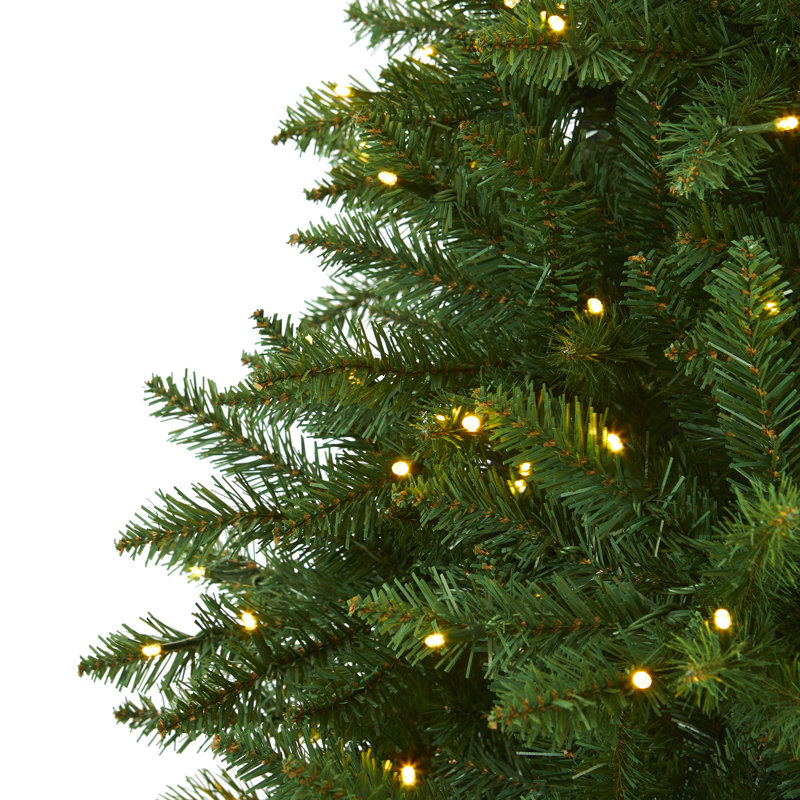 Sapin de Noël vert 9 pi avec 800 lumières DEL, H 7,5 pi