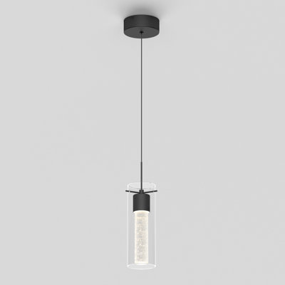 Essence 1 - Light Matte Black LED Kitchen Island Pendant
