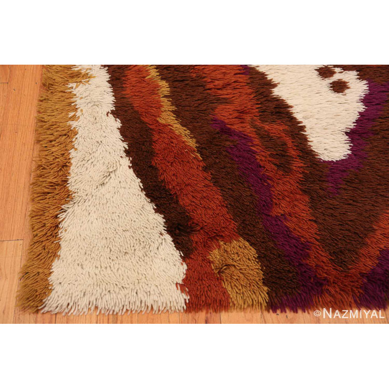 Scandinavian One-of-a-Kind Rectangle 4'6" x 6'5" Hand Knotted Area Rug