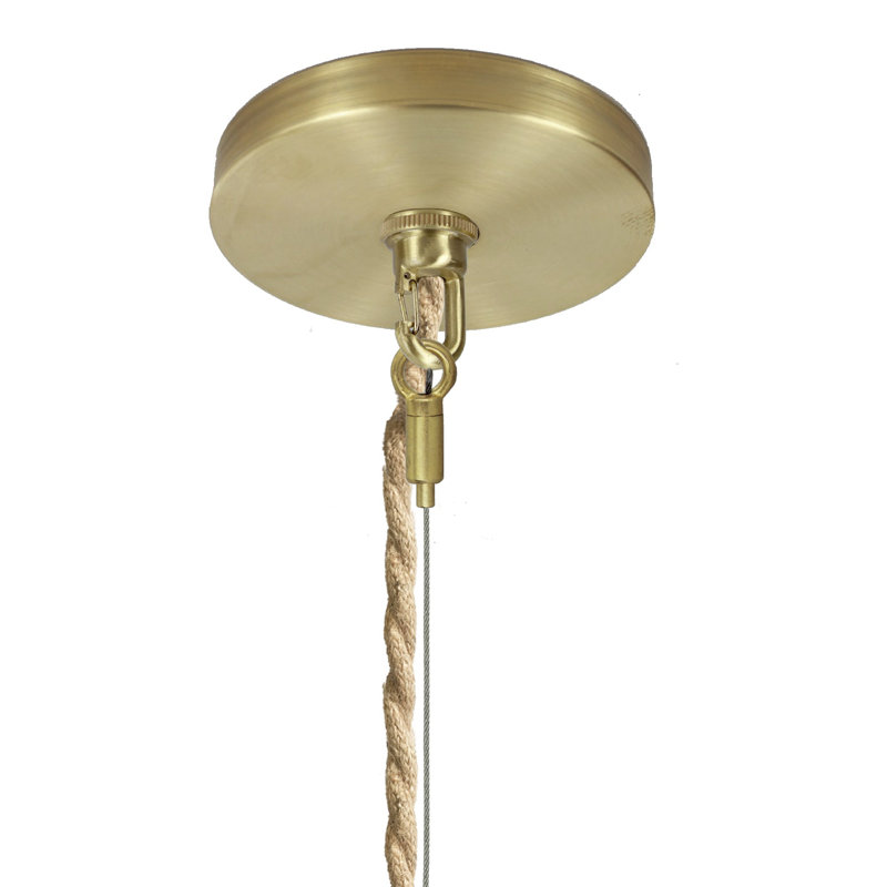 Luminaire suspendu géométrique 1 lumière Bubble, Laiton, Incandescent