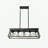 5-Light Farmhouse Chandeliers For Dining Room, Metal Rustic Pendant Island Light Fixture, Modern Rectangular Island Lights For Kitchen, Living Room (No Bulbs)-1127610852