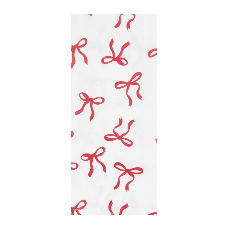 Holiday Festive Bows and Ribbons Christmas Towel