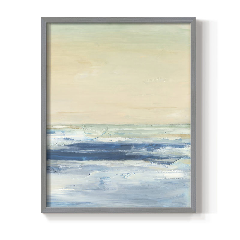 Warm Skies II, reproduction encadrée - bois massif, Gris, H 30 po x l 24 po