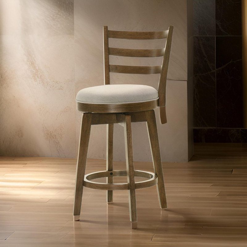 Pharris Swivel Counter Stool, Brown