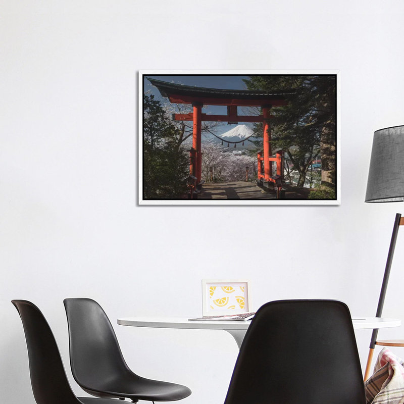 Spring In Japan XXVIII by Daniel Kordan - Print on Canvas, 101.6 cm H x 66.04 cm W, White Framed