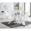 Scottsmoor Modern Halo Seat Round Dining Table Set - 4 Luxury Modern Dining Chairs-754271346-754271343-706364782