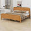 Base de lit plateforme en bois avec lattes et tête de lit-606625782-606625771