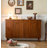 62.99" Brown Rectangular Solid Wood Shoe Storage
