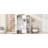 4-in-1 Hall Tree with Padded Bench, 4 Hooks, and Multi-Tier Storage Shelves-129389707