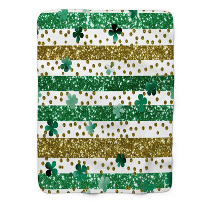 Shimmering Fortune - couverture Sherpa de qualité supérieure 1 pièce WB_FL_100624_0042