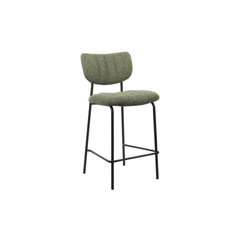 Stephenville Upholstered Counter Stool, Green