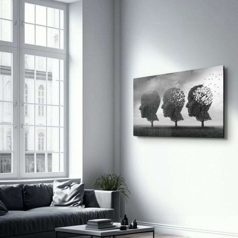 Elegant Tempered Glass Wall Art Painting, 13.8 x 21.7 inches | 100% Tempered Glass, Thickness: 0.16 inches | UV Printed for Vibrant Colors | Perfect for Home Decor, Living Room, & Office Spaces