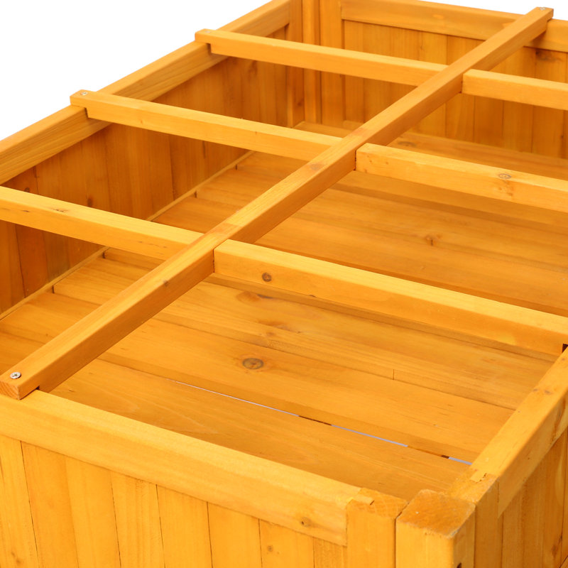 8 Pocket Mobile Raised Wood Planter For A Stunning Garden: With Lockable Wheels, Storage Shelf And Adequate Drainage Capacity Elevated Garden Bed: With Wheels & Growing Various Plants