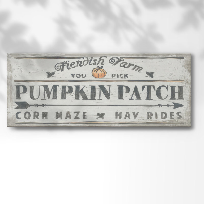 " Pumpkin Patch II ", 24" H x 60" W x 1.5" D