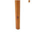 Ensemble de salle à manger d'extérieur moderne 7 pièces avec chaise empilable, orange et teck