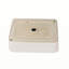 Lavabo de salle de bain rectangulaire en céramique blanche 16 "X12"