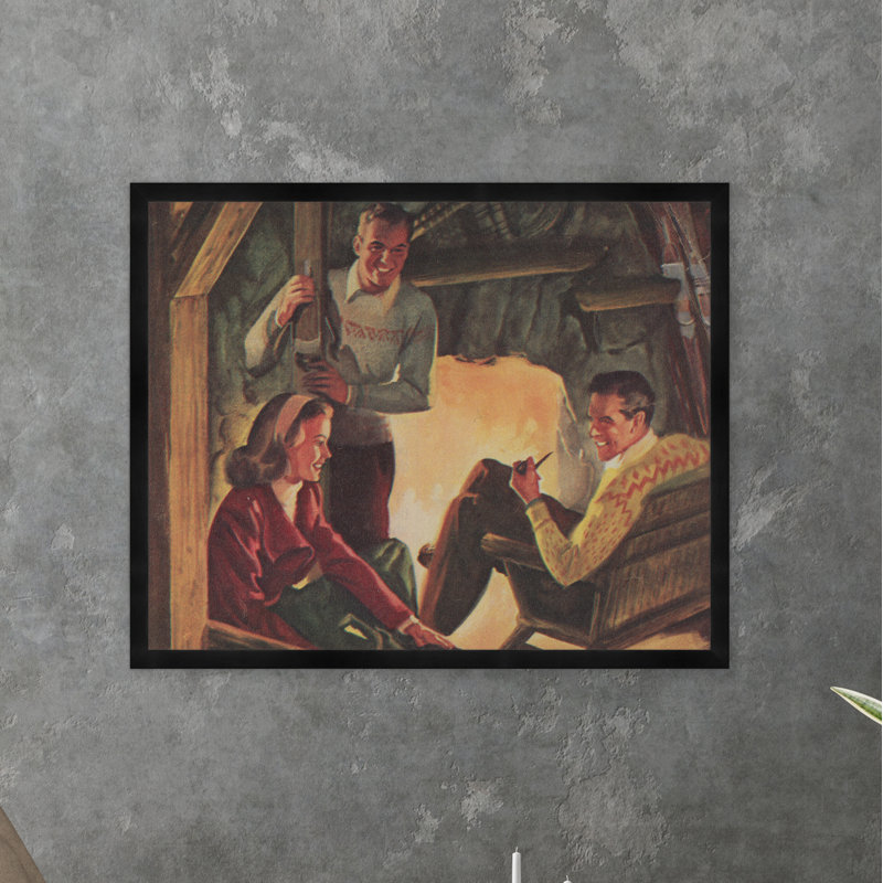 Fireplace Hangout Print