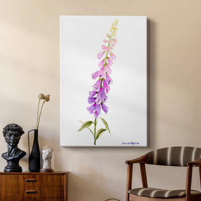 Annie's Foxglove I - galerie tendue sur mesure Cavas
