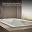 Baignoire tourbillon chauffée 72 po x 36 po avec bonde centrale-51403951