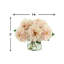 Peony Floral Arrangement In A Clear Glass Vase