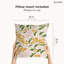 Coussin décoratif floral intérieur / extérieur en polyester