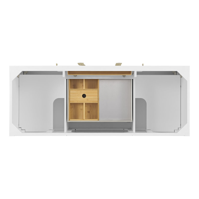 Myrrin 60'' W Double Vanity, Eternal Jasmine Pearl, Bright White