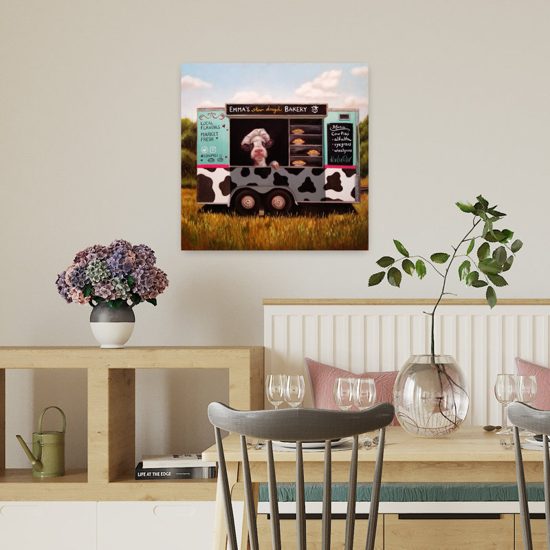 Cowpies Cow Art contemporain, art urbain, H 18 po x l 18 po
