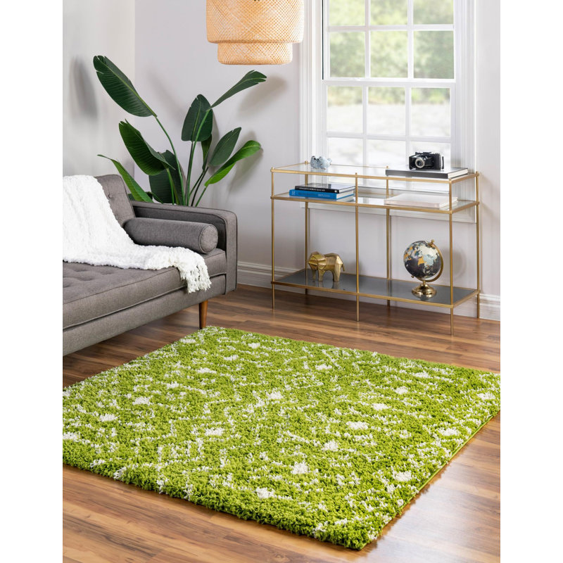 Tapis à poils longs Griego, Carré 5 pi 3 po