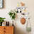 Landess Rustic White Wall Shelf with Hooks