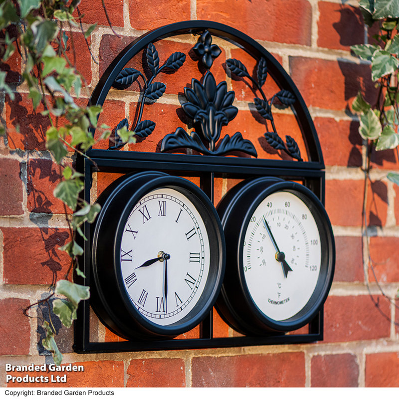 Metal Wall Clock, Black