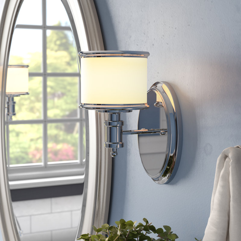 Newberry Steel Armed Sconce, Chrome