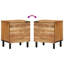 40cm W Metal Bedside Table