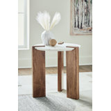 Berkel Marble Top End Table