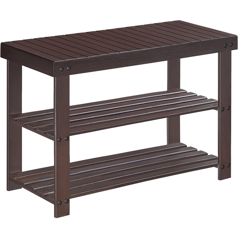 Mercidieu Bamboo Bench, Brown