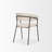 18.87'' H Upholstered Metal Dining Chair-1236126907