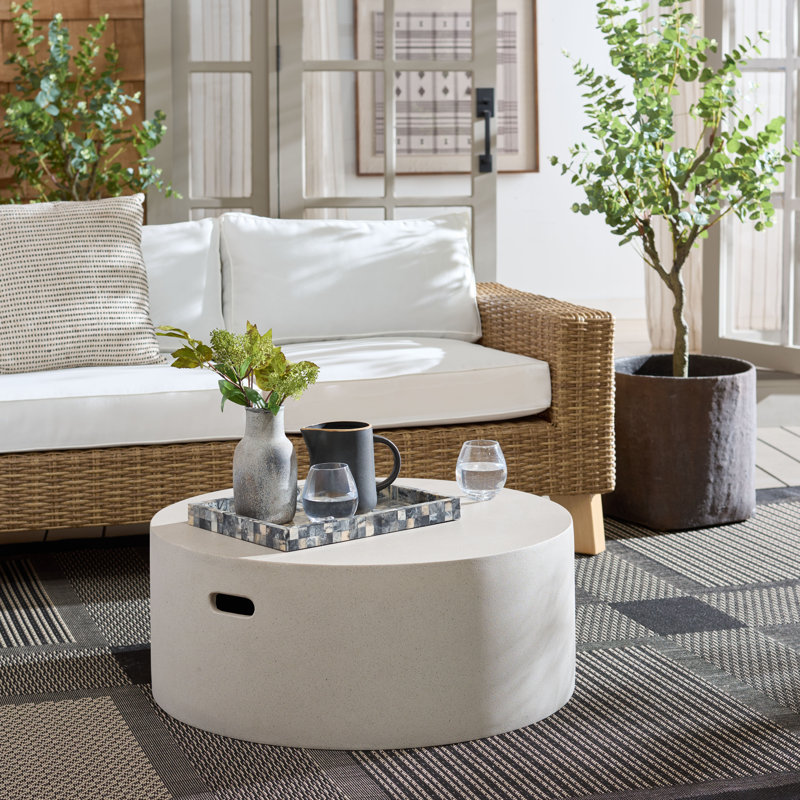 Azhaar Round Coffee Table, Beige