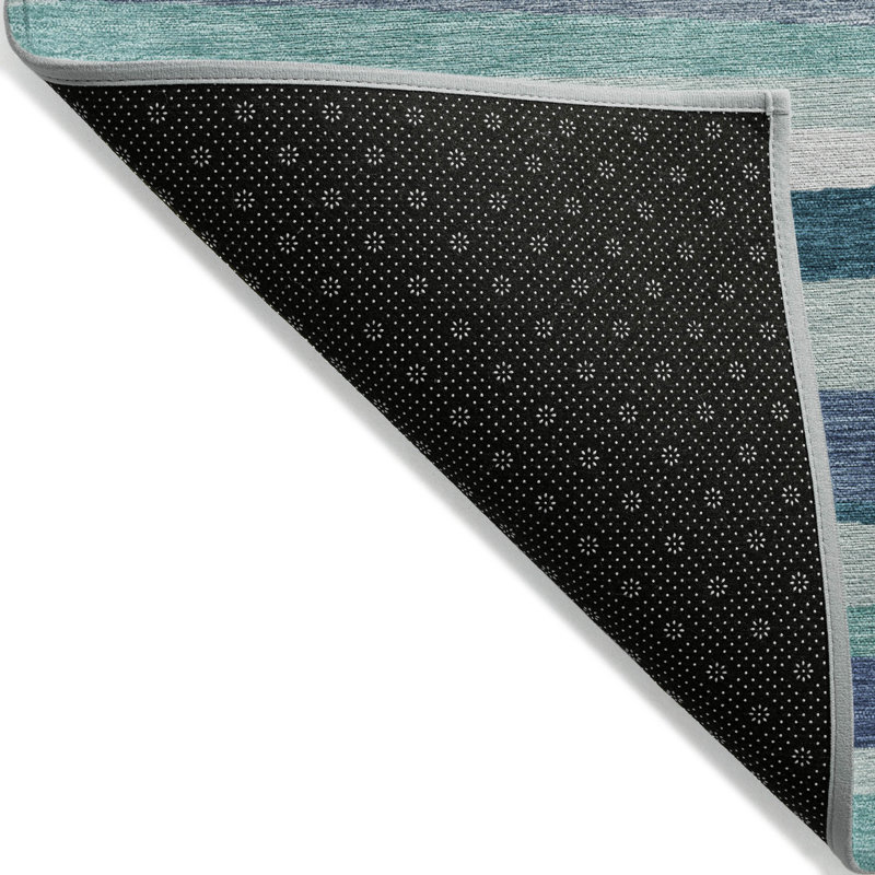 Liora Teal Washable Indoor-Outdoor Rug - , 3' x 5'