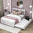 Wildo Linen Upholstered Platform Bed with Trundle And Headboard-874361540-874361541