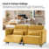 Teekam 73.25"W Power Reclining Zero Gravity Sofa With Adjustable Headrest And Footrest