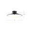 Cruz Glass LED Semi Flush Mount
