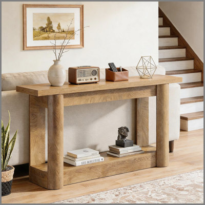 2-Tier Console Table For Entryway Or Sofa, Foyer Table | Gift Idea