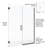 Celesta 46" W x 72" H Hinged Semi-Frameless Shower Door-15662748-15662746