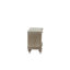 Table de chevet 1 pièce avec 2 tiroirs de rangement l 28 po x P 18 po x H 28 po Champagne
