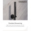Angelsey Thermostatic Shower System with Push-Button Valve, Dual Shower Head and Hand Shower-86512766