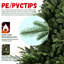 Full-Shaped Christmas Tree With  Tips – PE/PVC Mixed Needles, Wide Base For Large Spaces, Hinged Structure For Easy Setup, Metal Stand For Strong Support*-383892225-383892229