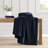 Tommy Hilfiger Solid Plush Marine Blanket-113658381-113658389