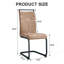 Chaises de salle à manger, chaise d'appoint rembourrée à haut dossier en tissu Tech