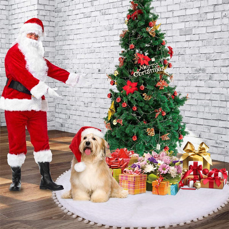 Annkathrin Faux Fur Tree Skirt